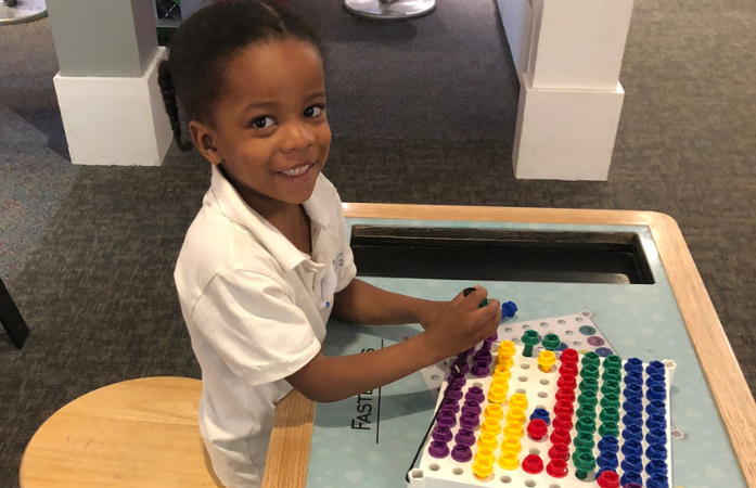  student smiling